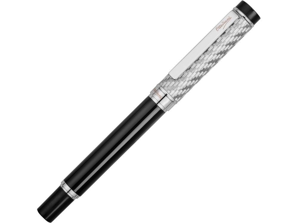 Ручка роллер Ottaviani, серебристо-черная, сталь
