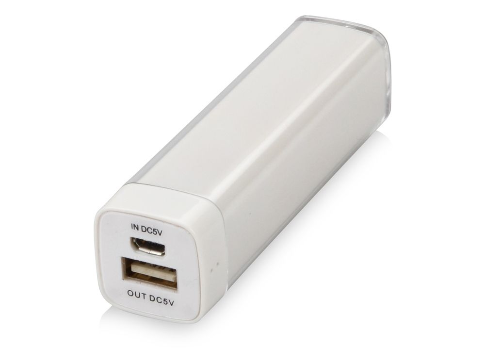 картинка Портативное зарядное устройство Ангра, 2200 mAh, белое от супермаркета Рекламы+