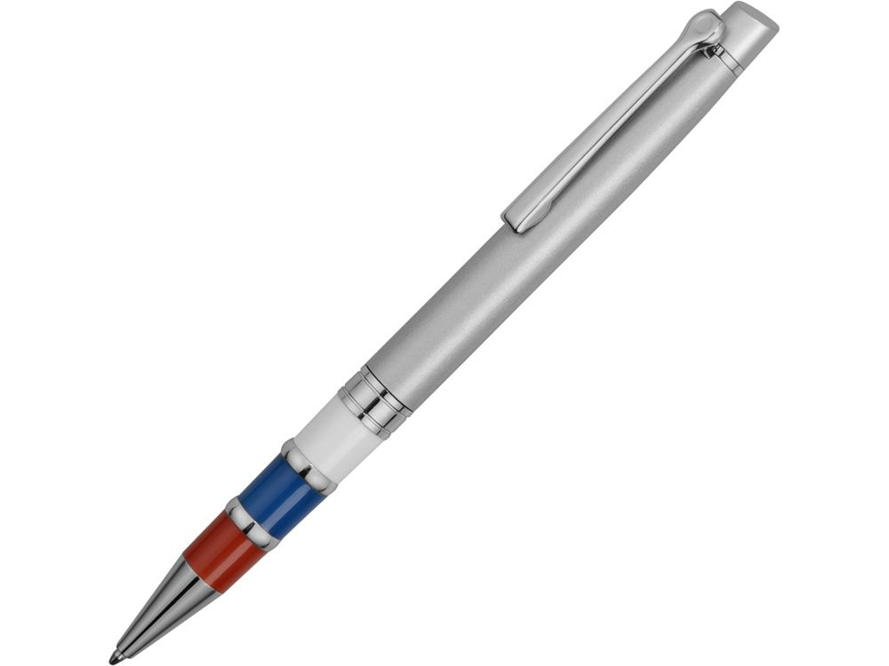 Ручка металлическая шариковая Триколор