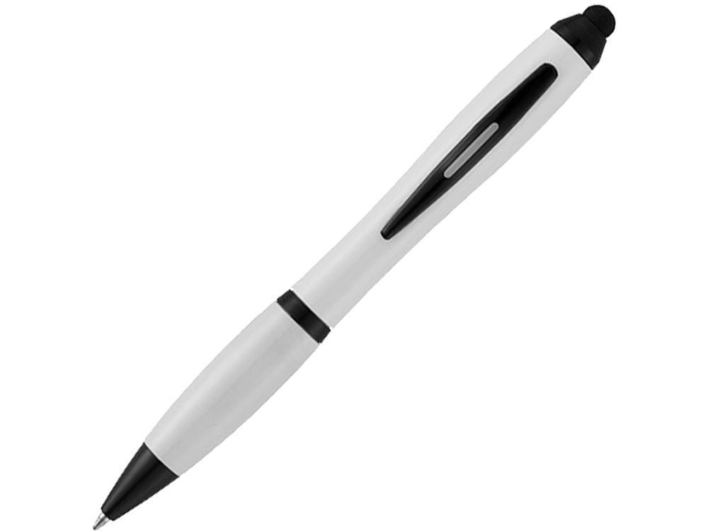 Ручка-стилус шариковая Nash, черно-белая