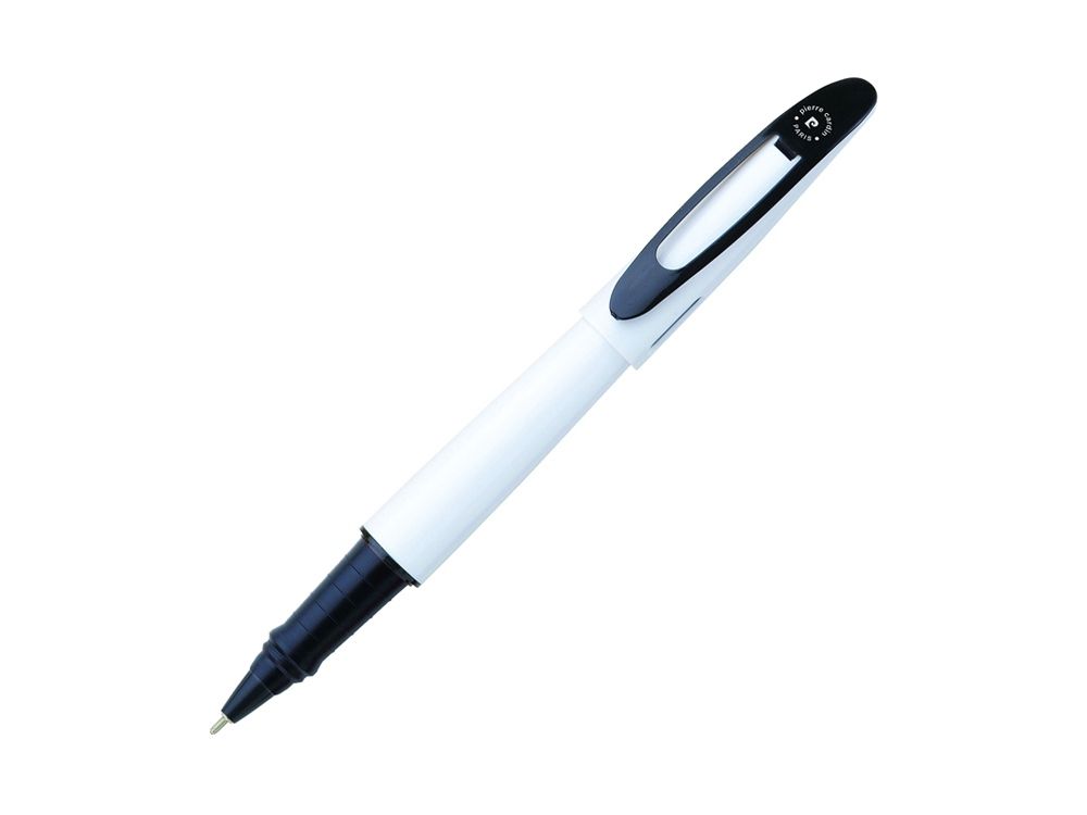 Ручка шариковая Actuel, пластик, металл, черно-белая