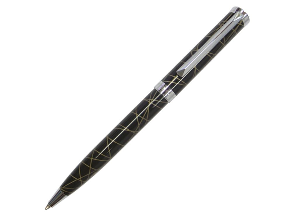 Ручка шариковая Evolution, латунь, черная с узором