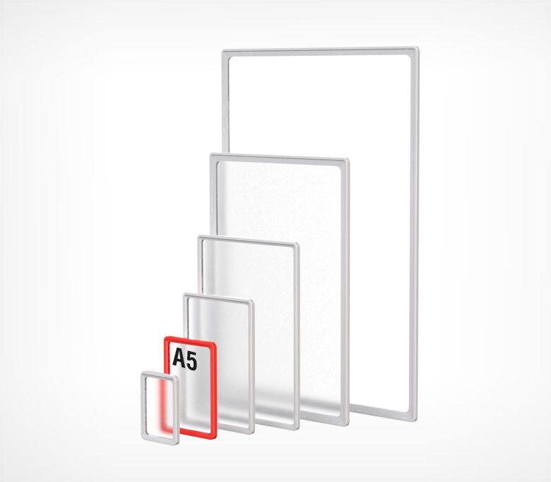 Пластиковая рамка А5 с закругленными углами