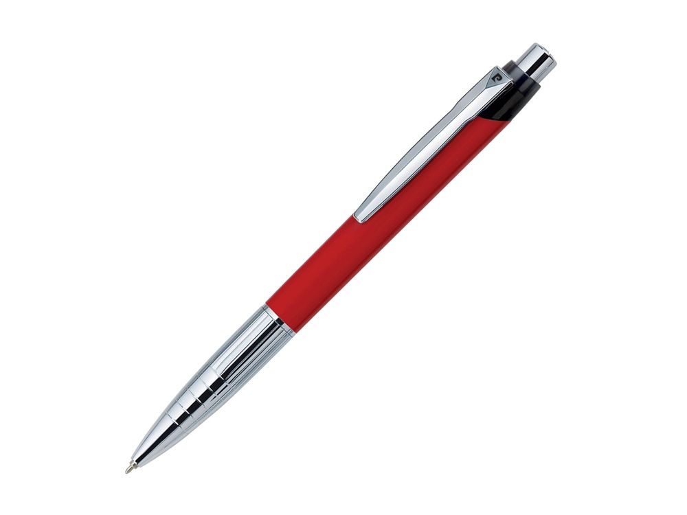 Ручка шариковая Actuel, металл, хром, красная