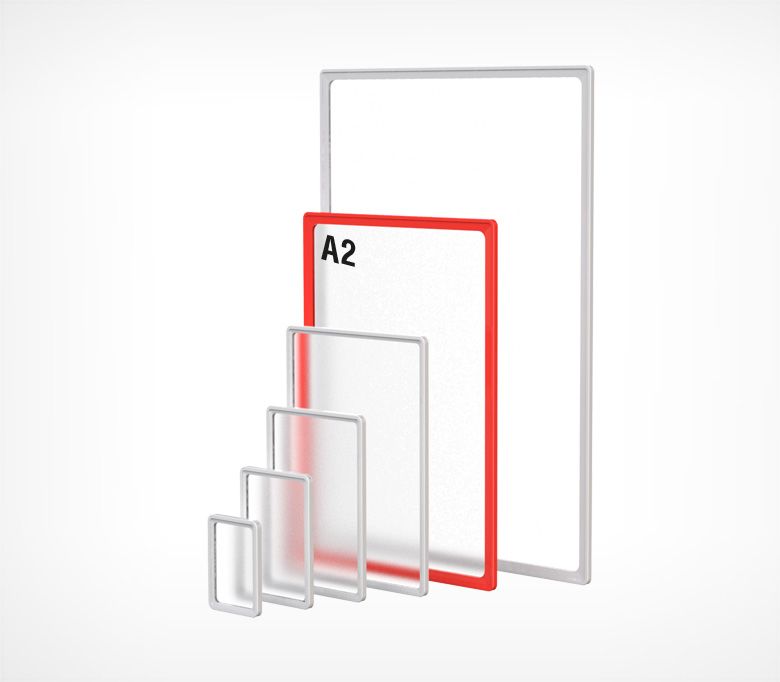 Пластиковая рамка А2 с закругленными углами  