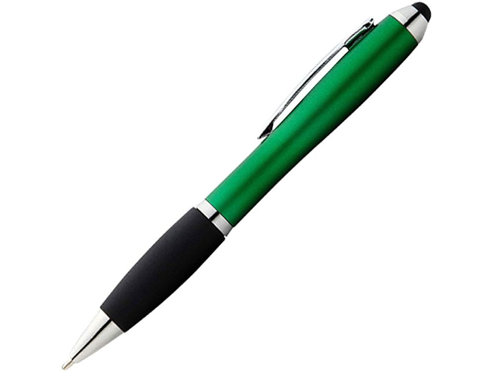 Ручка-стилус шариковая Nash, серебристо-черная