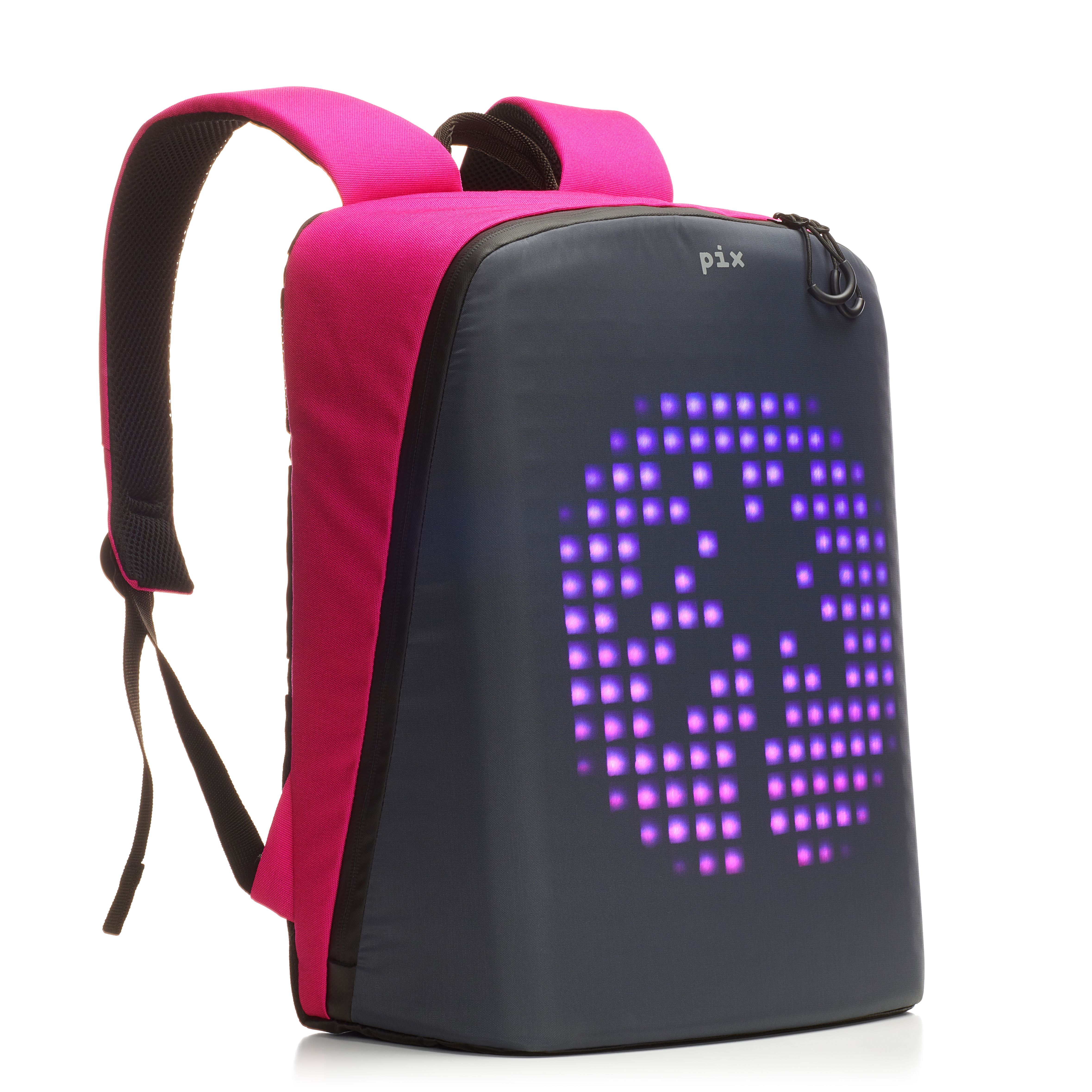 Рюкзак с LED экраном PIX розовый