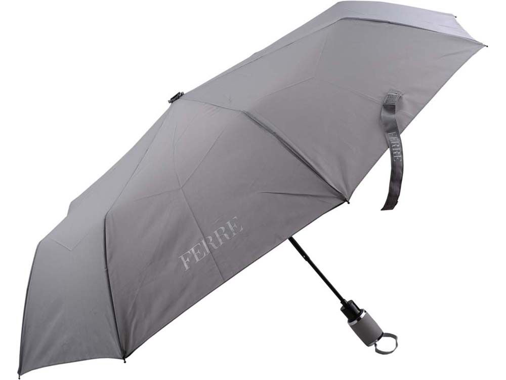 Зонт складной Ferre Milano полуавтомат, серый