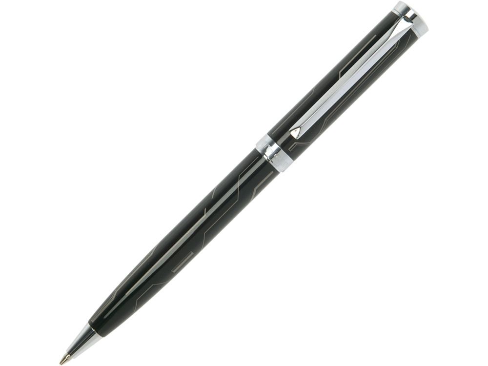 Ручка шариковая Evolution, латунь, хром, черная