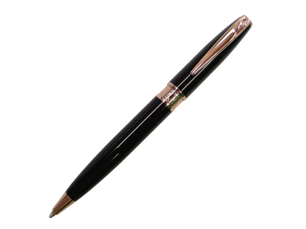 Ручка шариковая Mini Secret, сталь, позолота, черная