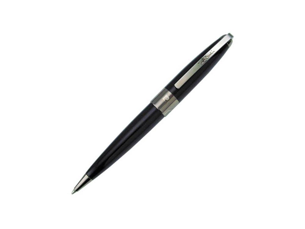 Ручка шариковая Progress, сталь, оружейный хром, черная