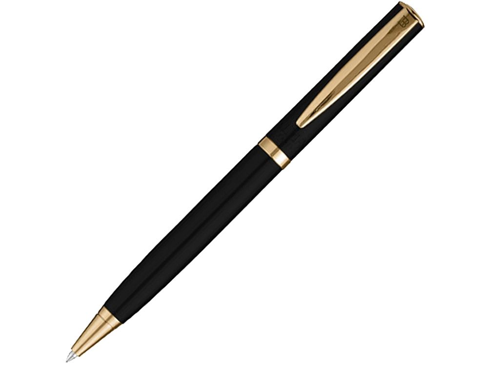 Ручка металлическая шариковая Balmain, черно-золотая